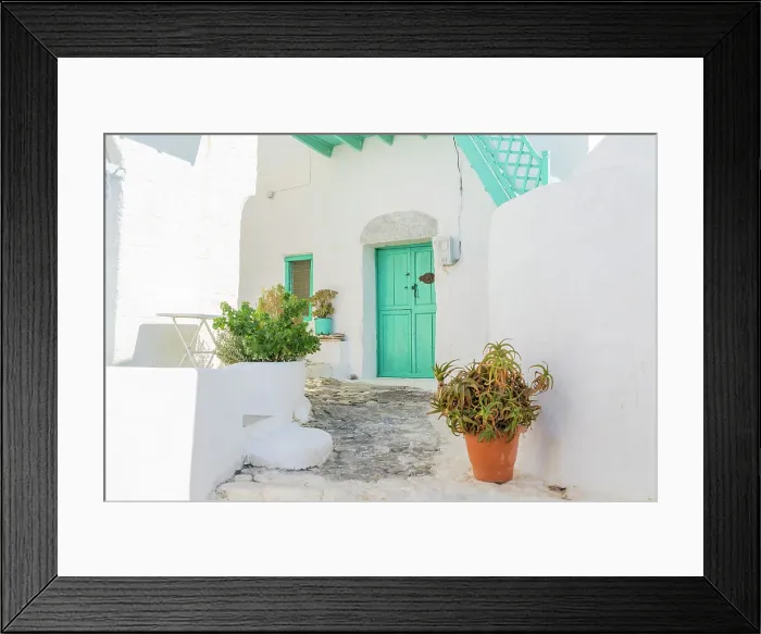 Framed Print : Local architecture in Chora, Astypalaia, Dodecanese, Greek Islands, Greece Framed Print : Local architecture in Chora, Astypalaia, Dodecanese, Greek Islands, Greece