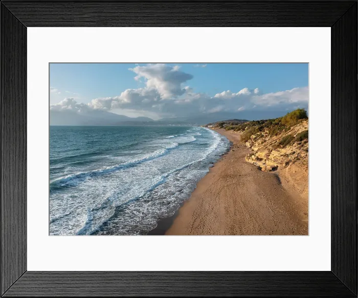 Framed Print : Bay and beach of Matala, Iraklion, Crete, Greece Framed Print : Bay and beach of Matala, Iraklion, Crete, Greece