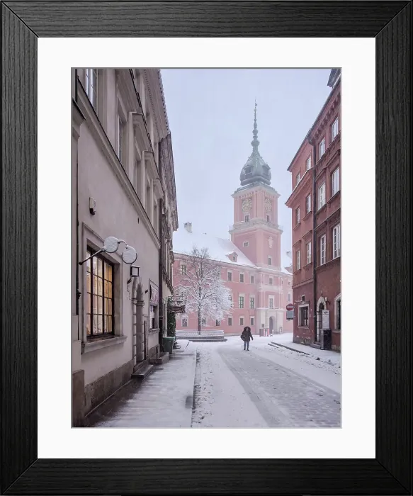 Framed Print : View towards the Royal Castle, Swietojanska Street, Old Town, Warsaw, Masovian Voivodeship, Poland Framed Print : View towards the Royal Castle, Swietojanska Street, Old Town, Warsaw, Masovian Voivodeship, Poland