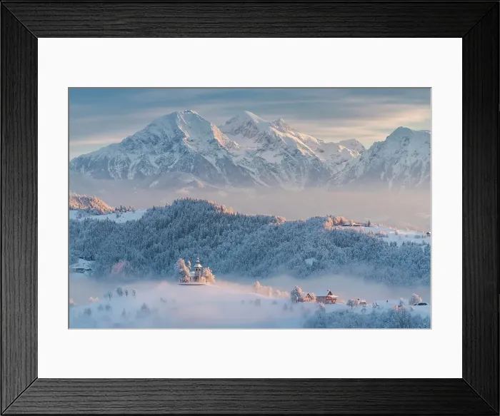 Framed Print : Church of St. Thomas, Skofja Loka, Slovenia