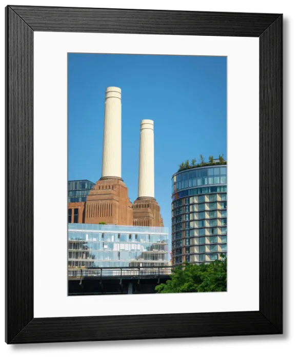 Framed Print : Battersea Power Station, Battersea, London, England, UK Framed Print : Battersea Power Station, Battersea, London, England, UK