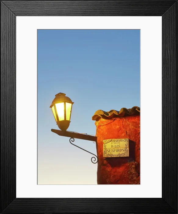 Framed Print : A detail of the Street of Sighs (Spanish: Calle de los Suspiros) at twilight, in the historical cask of Colonia de Sacramento, Uruguay. Colonia was declared UNESCO World Heritage Site in 1995 Framed Print : A detail of the Street of Sighs (Spanish: Calle de los Suspiros) at twilight, in the historical cask of Colonia de Sacramento, Uruguay. Colonia was declared UNESCO World Heritage Site in 1995