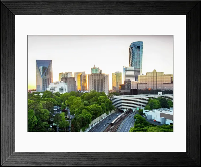 Framed Print : USA, Atlanta, Georgia, Buckhead, Uptown Commercial And Residential District, Rapid Public Transit, Fulton County, Sunset Framed Print : USA, Atlanta, Georgia, Buckhead, Uptown Commercial And Residential District, Rapid Public Transit, Fulton County, Sunset