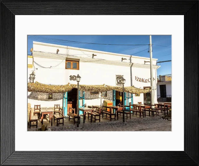 Framed Print : Restaurant in Cachi, Salta, Argentina Framed Print : Restaurant in Cachi, Salta, Argentina