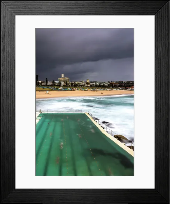 Framed Print : Icebergs Swimming Pool and Bondi Beach, New South Wales, Australia Framed Print : Icebergs Swimming Pool and Bondi Beach, New South Wales, Australia