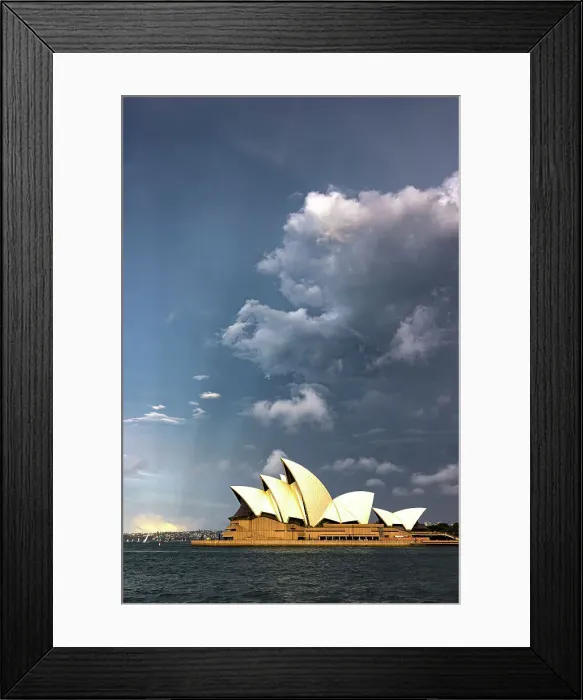 Framed Print : Storm clouds over Sydney Opera House, Sydney, New South Wales, Australia