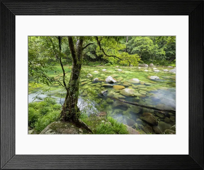 Framed Print : Mossman River at Mossman Gorge, Daintree National Park, Queensland, Australia Framed Print : Mossman River at Mossman Gorge, Daintree National Park, Queensland, Australia