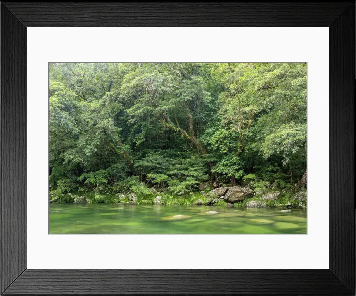 Framed Print : Mossman River at Mossman Gorge, Daintree National Park, Queensland, Australia Framed Print : Mossman River at Mossman Gorge, Daintree National Park, Queensland, Australia