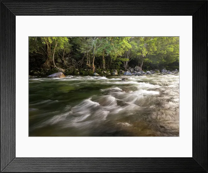 Framed Print : Mossman River at Wave Rock, Daintree, Queensland, Australia Framed Print : Mossman River at Wave Rock, Daintree, Queensland, Australia