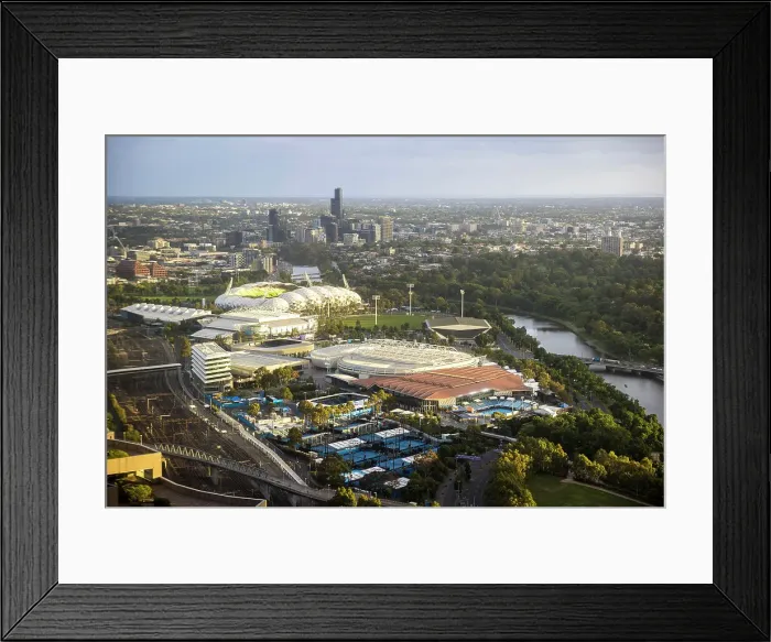 Framed Print : Sports precinct, Melbourne, Victoria, Australia Framed Print : Sports precinct, Melbourne, Victoria, Australia