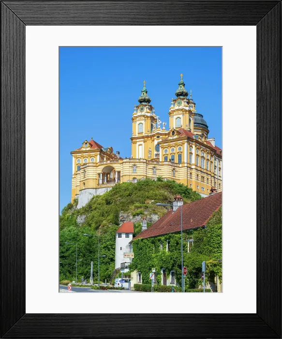 Framed Print : Benedictine abbey, Melk, Lower Austria, Austria
