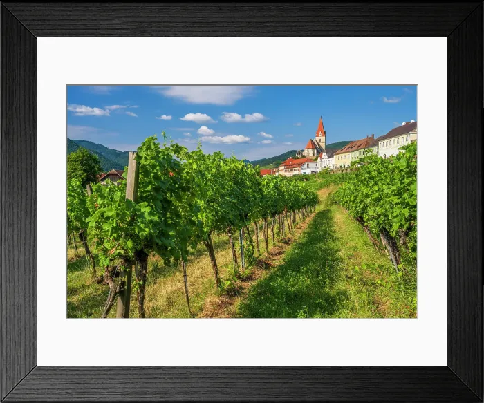 Framed Print : Weissenkirchen in der Wachau, Lower Austria, Austria Framed Print : Weissenkirchen in der Wachau, Lower Austria, Austria