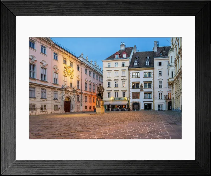 Framed Print : Judenplatz (Jewish Square), Vienna, Austria Framed Print : Judenplatz (Jewish Square), Vienna, Austria