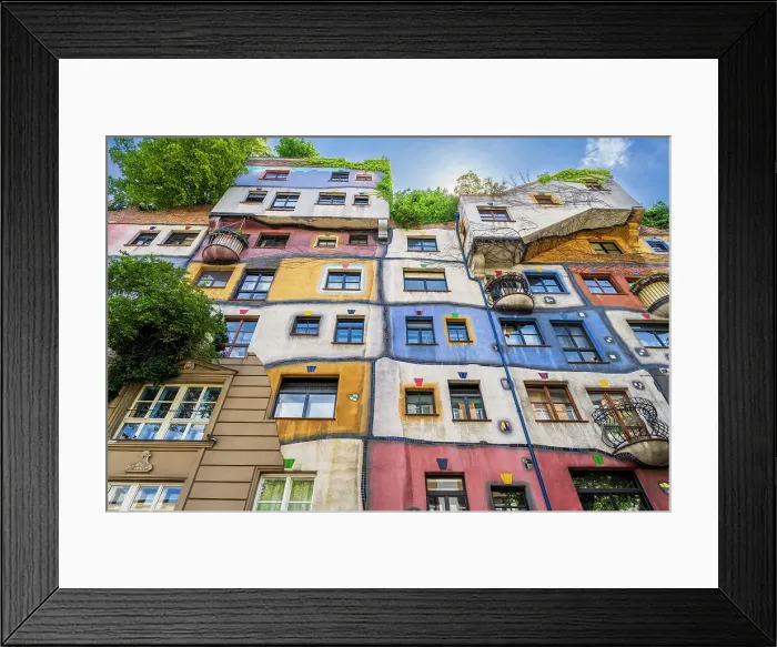 Framed Print : Hundertwasser house, Vienna, Austria Framed Print : Hundertwasser house, Vienna, Austria