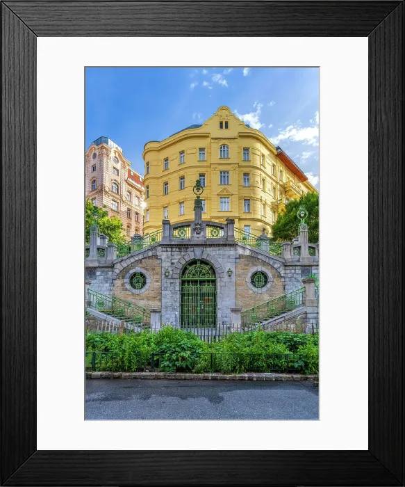 Framed Print : Fillgraderstiege staircase, Vienna, Austria Framed Print : Fillgraderstiege staircase, Vienna, Austria
