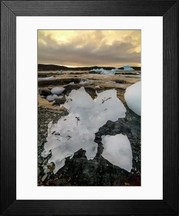 Framed Print : Canada, Maritimes, Newfoundland, Saint Lunaire-Griquet, White Cape Harbour, iceberg