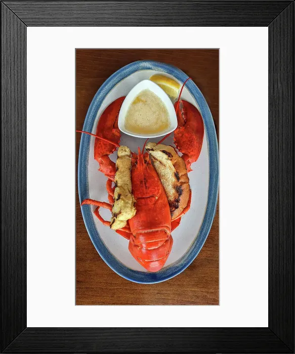 Framed Print : Canada, Maritimes, Newfoundland, Lobster dinner Framed Print : Canada, Maritimes, Newfoundland, Lobster dinner