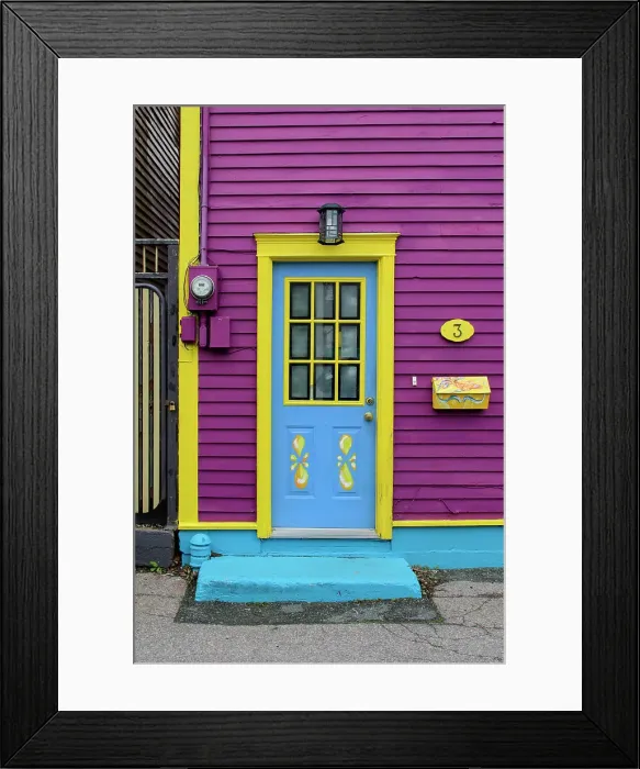 Framed Print : Canada, Maritimes, Newfoundland, St. John's, door Framed Print : Canada, Maritimes, Newfoundland, St. John's, door