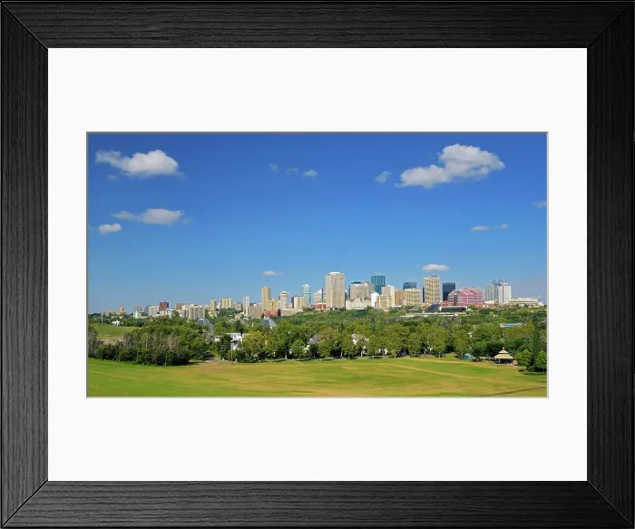 Framed Print : Edmonton skyline looking westerly, northwesterly Edmonton, Alberta, Canada Framed Print : Edmonton skyline looking westerly, northwesterly Edmonton, Alberta, Canada