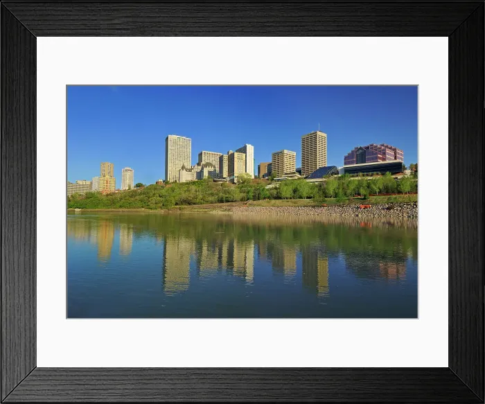 Framed Print : North Saskatchewan River and Edmonton skyline Edmonton, Alberta, Canada Framed Print : North Saskatchewan River and Edmonton skyline Edmonton, Alberta, Canada