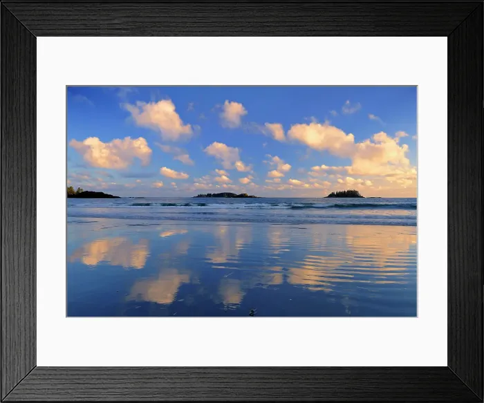 Framed Print : Pacific Ocean reflection Pacific Rim National Park, British Columbia, Canada Framed Print : Pacific Ocean reflection Pacific Rim National Park, British Columbia, Canada