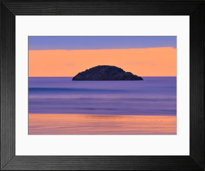 Framed Print : Pacific Ocean at Long Beach at dusk Pacific Rim National Park, British Columbia, Canada