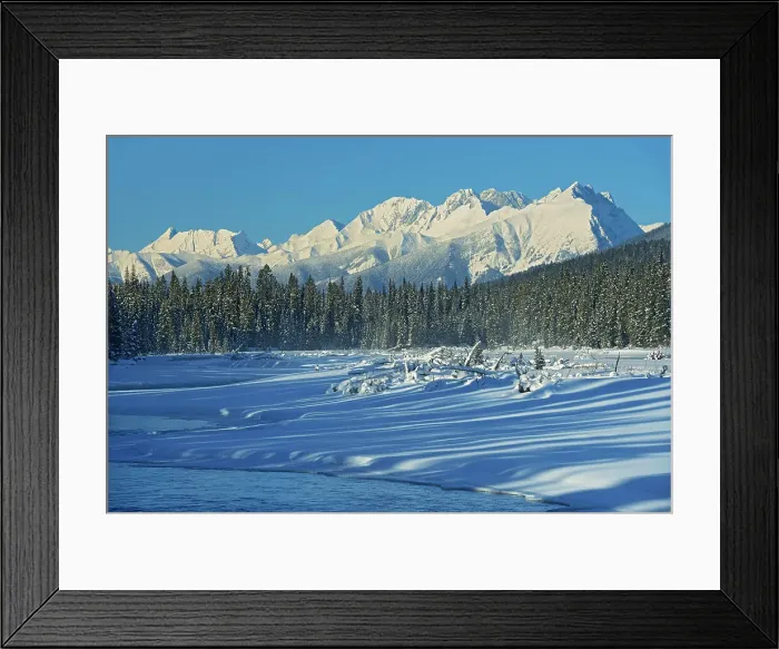 Framed Print : Kootenay River and the MItchell Range (Canadian Rocky Mountains), Kootenay National Park, British Columbia, Canada Framed Print : Kootenay River and the MItchell Range (Canadian Rocky Mountains), Kootenay National Park, British Columbia, Canada
