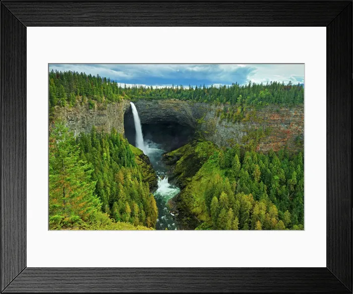 Framed Print : Myrtle River at Helmcken Falls Wells Gray Provincial Park, British Columbia, Canada