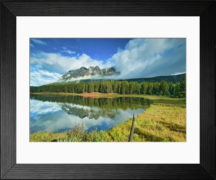 Framed Print : Whitney Lake and Yellowhead Mountain. Mount Robson Provincial Park, British Columbia, Canada Framed Print : Whitney Lake and Yellowhead Mountain. Mount Robson Provincial Park, British Columbia, Canada