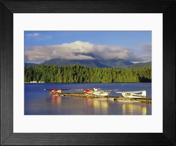 Framed Print : Float planes in Seal Cove Prince Rupert, British Columbia, Canada Framed Print : Float planes in Seal Cove Prince Rupert, British Columbia, Canada