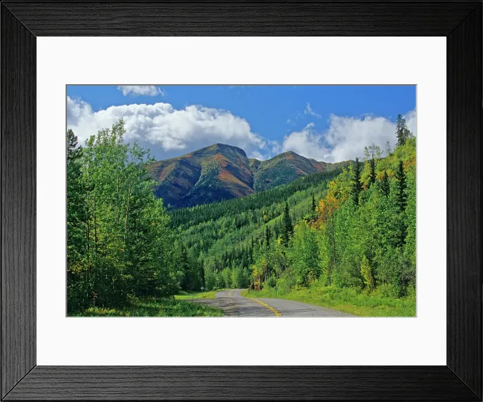 Framed Print : Road and Mickey‚Aos Mountain. Northern Rockies. Stone Mountain Provincial Park Stone Mountain Provincial Park, British Columbia, Canada Framed Print : Road and Mickey‚Aos Mountain. Northern Rockies. Stone Mountain Provincial Park Stone Mountain Provincial Park, British Columbia, Canada