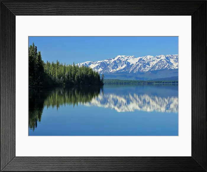 Framed Print : Kinaskan Lake and Coast Mountains, near Tatogga on the Stewart-Cassiar Highway, British Columbia, Canada Framed Print : Kinaskan Lake and Coast Mountains, near Tatogga on the Stewart-Cassiar Highway, British Columbia, Canada