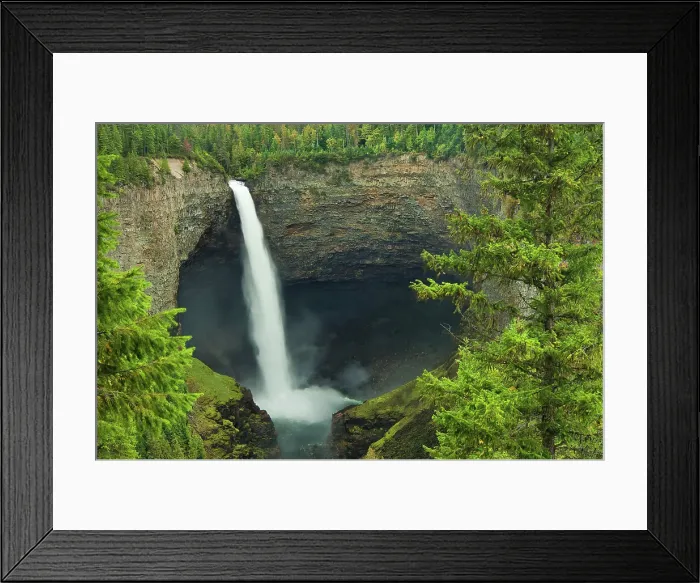 Framed Print : Myrtle River at Helmcken Falls Wells Gray Provincial Park, British Columbia, Canada