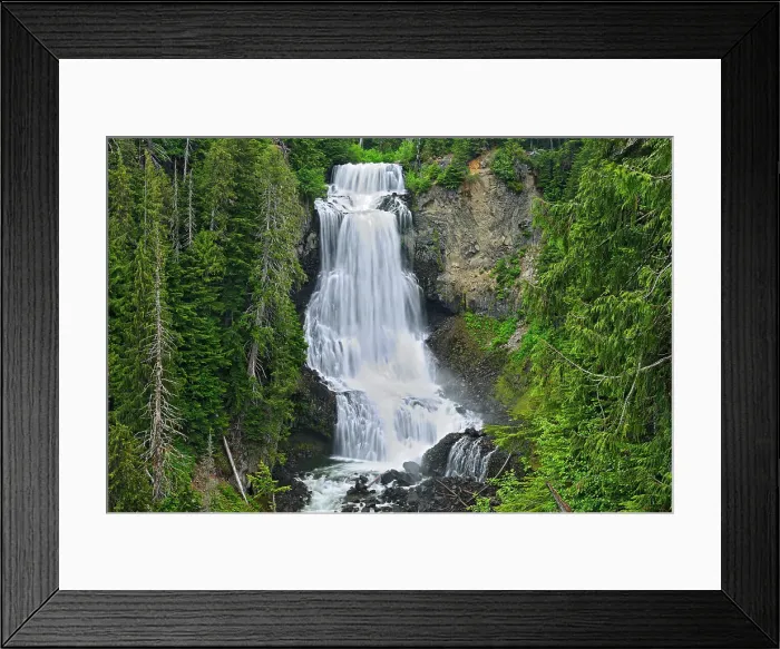 Framed Print : Alexander Falls near Whistler, British Columbia, Canada Framed Print : Alexander Falls near Whistler, British Columbia, Canada
