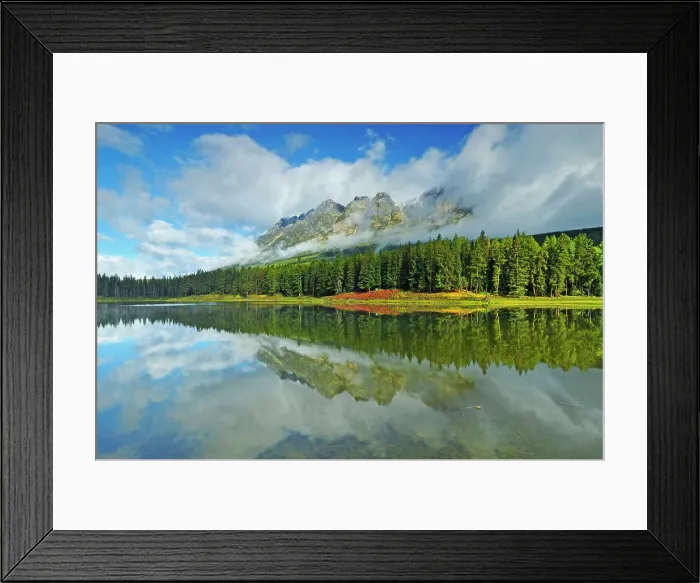 Framed Print : Whitney Lake and Yellowhead Mountain shrouded in cloud MT ROBSON PROVINCIAL PARK, British Columbia, Canada Framed Print : Whitney Lake and Yellowhead Mountain shrouded in cloud MT ROBSON PROVINCIAL PARK, British Columbia, Canada