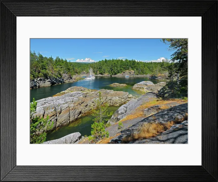 Framed Print : near Sechelt Smuggler Cove Marine Provincial Park, British Columbia, Canada