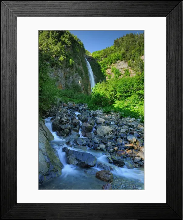 Framed Print : Twin Falls (falls on the left) Smithers, British Columbia, Canada Framed Print : Twin Falls (falls on the left) Smithers, British Columbia, Canada