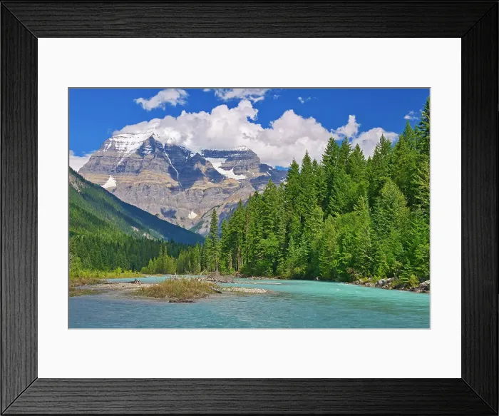 Framed Print : Mt. Robson and the Robson River, Mt. Robson Provincial Park, British Columbia, Canada Framed Print : Mt. Robson and the Robson River, Mt. Robson Provincial Park, British Columbia, Canada