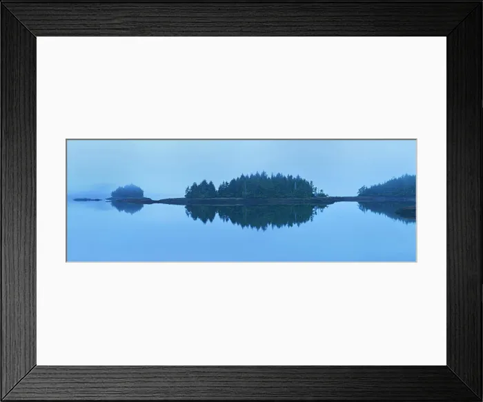 Framed Print : Kaien Island in Morse Basin in fog at dawn, Prince Rupert, British Columbia, Canada Framed Print : Kaien Island in Morse Basin in fog at dawn, Prince Rupert, British Columbia, Canada