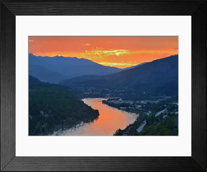 Framed Print : Columbia River in the Columbia Valley flanked by the Monashee Mountains in the West and the Selkirk Mountains in the East, British Columbia, Canada Framed Print : Columbia River in the Columbia Valley flanked by the Monashee Mountains in the West and the Selkirk Mountains in the East, British Columbia, Canada