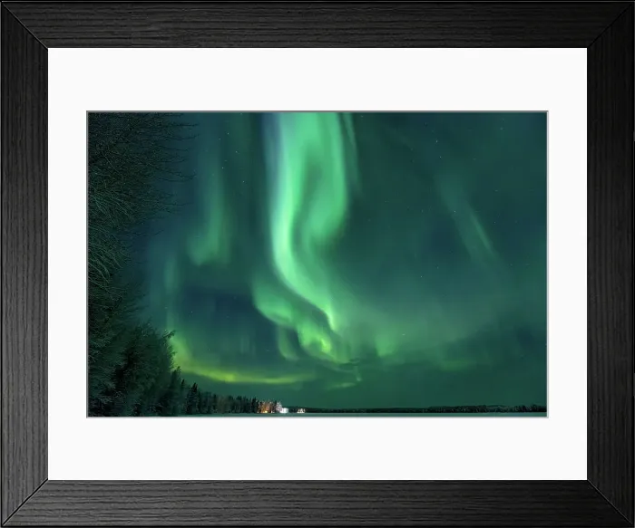 Framed Print : Finland, Lapland, Aurora Borealis (Northern Lights) Framed Print : Finland, Lapland, Aurora Borealis (Northern Lights)
