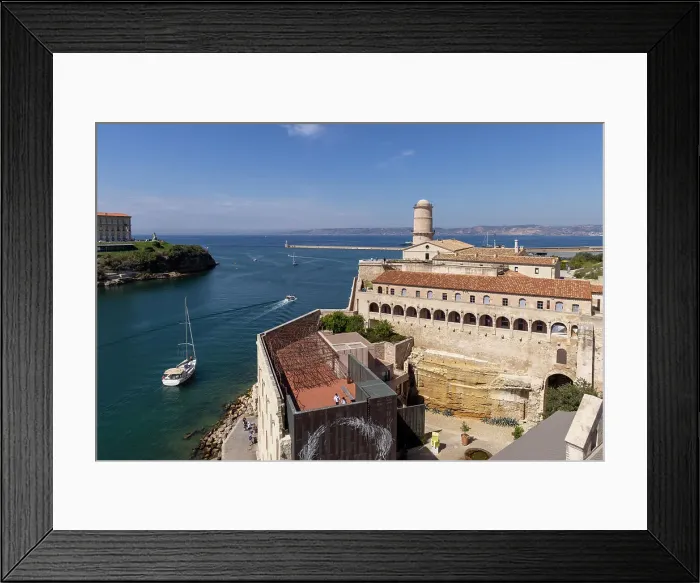 Framed Print : Fort Saint Jean, Marseille, Bouches-du-Rhone, France