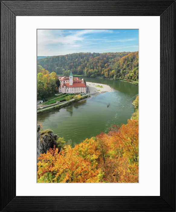 Framed Print : Weltenburg monastery near Kelheim on the Danube, Altmuhltal Nature Park, Lower Bavaria, Germany Framed Print : Weltenburg monastery near Kelheim on the Danube, Altmuhltal Nature Park, Lower Bavaria, Germany