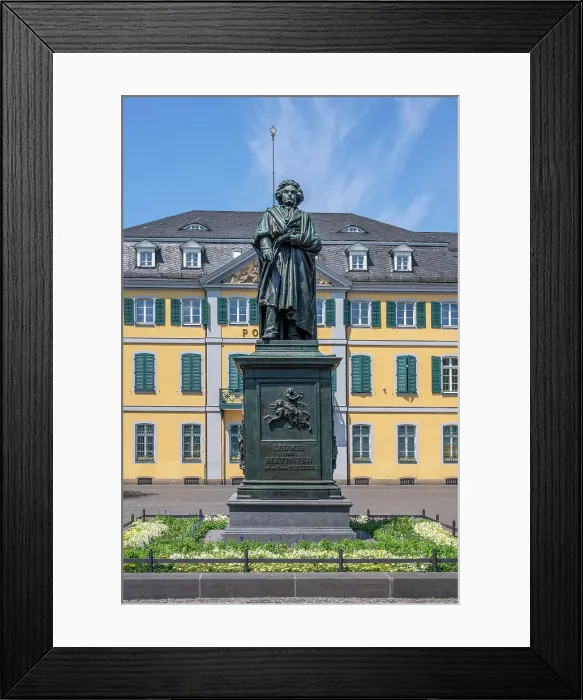 Framed Print : Beethoven monument at the Munsterplace in front of the former main post office, Bonn, North Rhine-Westphalia, Germany Framed Print : Beethoven monument at the Munsterplace in front of the former main post office, Bonn, North Rhine-Westphalia, Germany