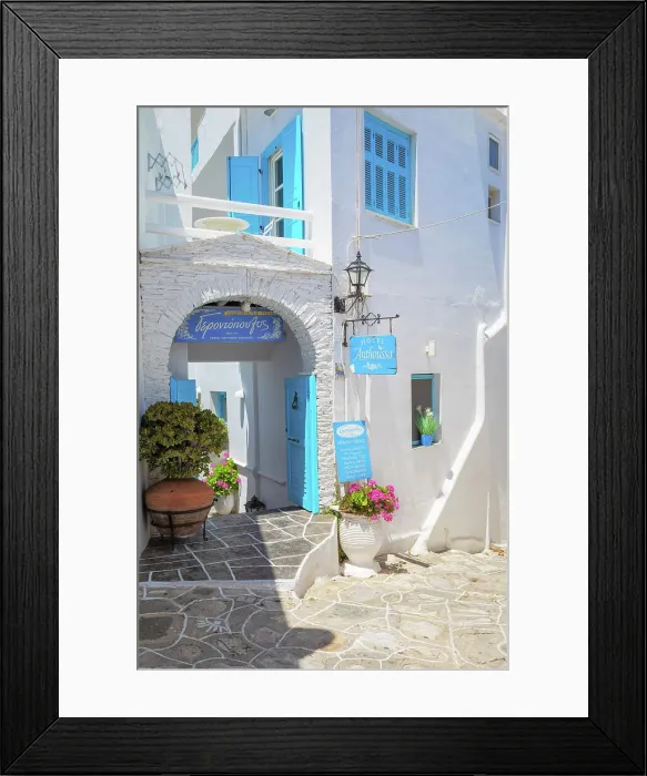 Framed Print : Apollonia village, Apollonia, Sifnos Island, Cyclades Islands, Greece