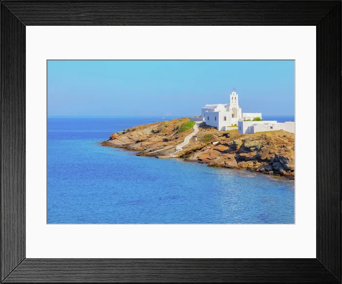 Framed Print : Chrisopigi monastery, Sifnos Island, Cyclades Islands, Greece Framed Print : Chrisopigi monastery, Sifnos Island, Cyclades Islands, Greece