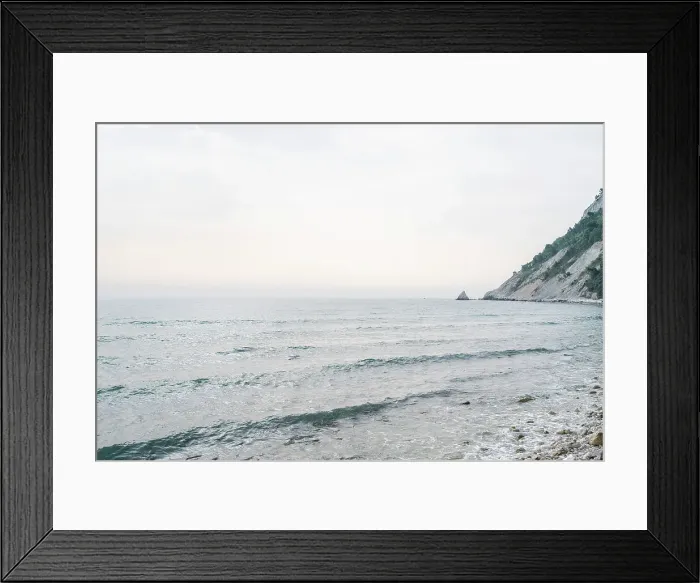 Framed Print : Italy, The Marches. On the beach in Portonovo at sunrise Framed Print : Italy, The Marches. On the beach in Portonovo at sunrise