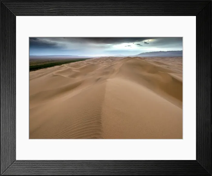 Framed Print : Khongoryn Els sand dunes, Gobi Desert, Mongolia