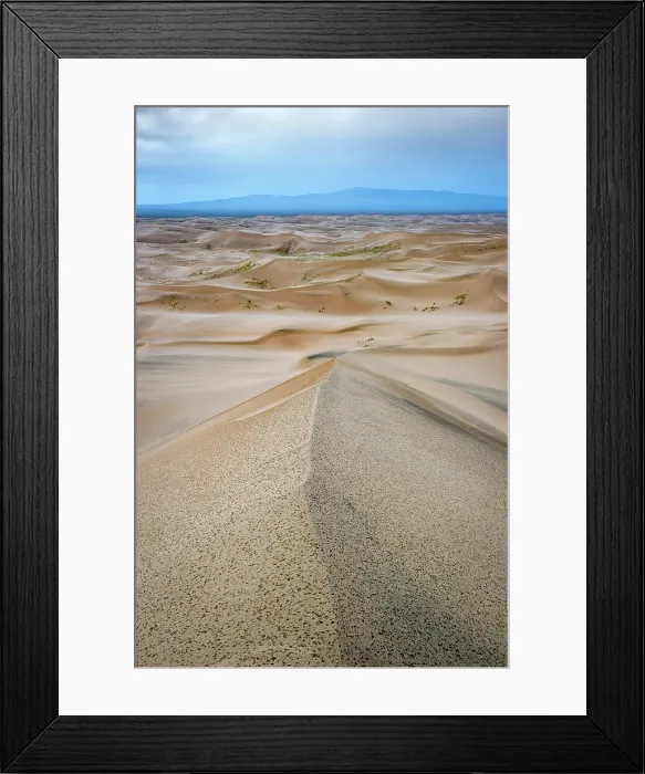 Framed Print : Rain on the Khongoryn Els sand dunes, Gobi Desert, Mongolia