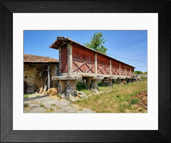 Framed Print : A big granary (espigueiro) to store the corn away from the mice. Alvite, Leomil mountains. Beira Alta, Portugal Framed Print : A big granary (espigueiro) to store the corn away from the mice. Alvite, Leomil mountains. Beira Alta, Portugal